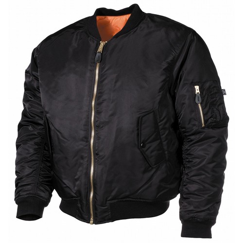 Pilotenjacke ma1 schwarz - us,