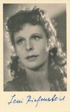 LENI RIEFENSTAHL (+ 2003), ORIGINAL SIGNIERT, AUTHENTIC SIGNED