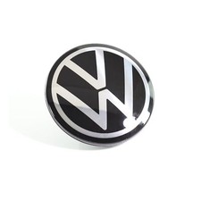 Original VW Nabendeckel Felgendeckel Schwarz Chrom Satz Volkswagen NEU