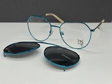 Brille Damen Herren Rund Blau Panto Sonnenclip Sonnenbrille Whisky Candy