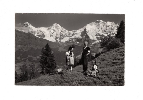 Ansichtskarte trachtenkinder - ansichtskarte,