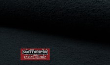 Frottee Stoff schwarz