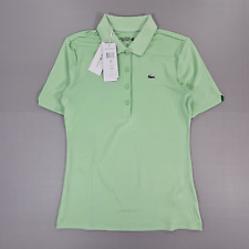 Lacoste Damen Poloshirt Grün 32 Slim Fit UV Schutz Stretch Golf PF5179