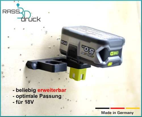 Akkuhalter für ryobi akkus - akkuhalter,
