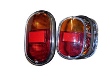 Rückleuchte Rücklicht komplett gelb / rot VW Bus 61-71, VW Kübel Typ 181 Paar