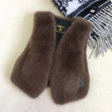 Damen Kunstpelz Weste Tank