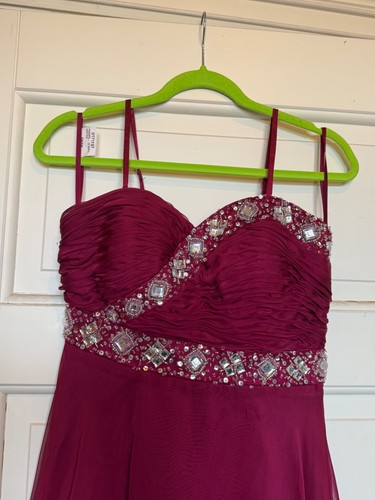 Abendkleid magenta mit - abendkleid, 36,