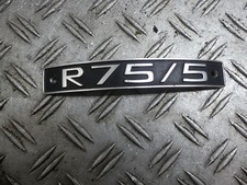BMW R75 750 5 EZ:73 Emblem Sitzbank hinten 69072