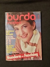Burda Moden Januar 1984 vollständig, ungeschnitten Modemagazin wandern Fasching