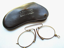 Alte Brille ZWICKER Kneifer Doublé mit Etui