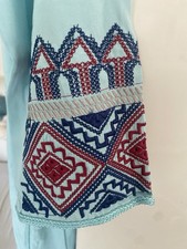 Kaftan Jelaba  Mit Kapuze XL Hellblau Neu