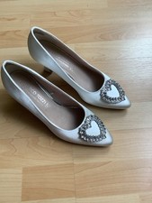 Pumps 40 Weiß Perlmutt Neuwertig