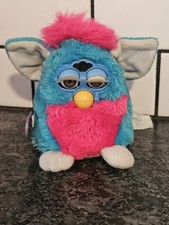 Vtg Furby Baby Clown Blue Pink