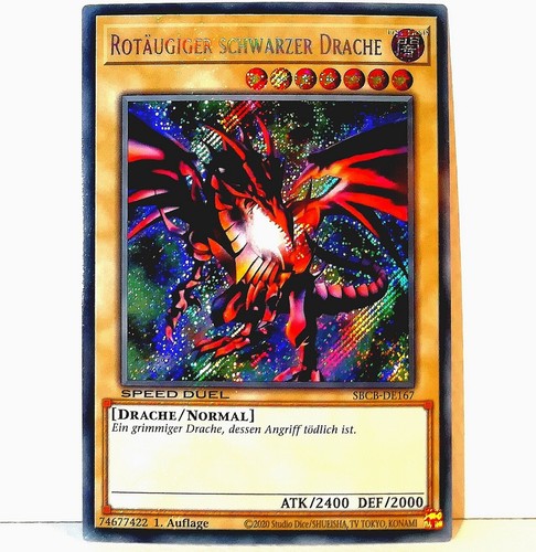 Yugioh rotäugiger schwarzer - yugioh,