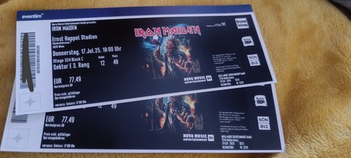 Konzertkarten iron maiden - 2,