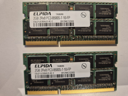 Elpida mircon 2x2gb - elpida/mircon, ram