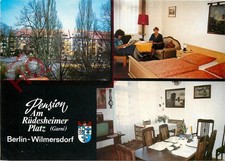 Ansichtskarte> Berlin-Wilmersforf, Pension Am Rüdesheimer Platz (Mehransicht)