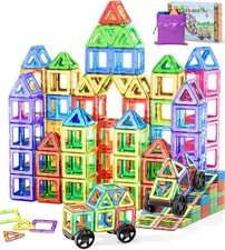 COOLJOYA Magnetische Bausteine 48 Teile, Magnetspiel STEM Magnetbausteine, Monte