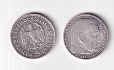Silbermünze 5 RM Hindenburg