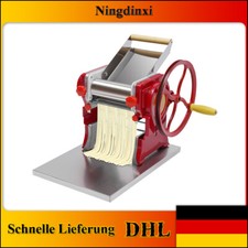 Nudelmaschine aus Edelstahl  Pastamaschine Nudel Teig Pasta Maschine 3mm ROT
