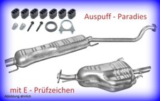 Abgasanlage Auspuff für Opel Astra G CC 1.6 & 1.6 16V Fließheck T98 F48_F08 +Kit