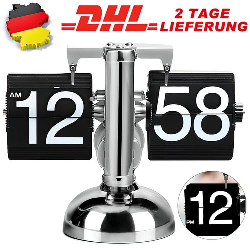 Flip schreibtisch uhr retro - flip,