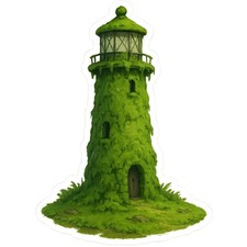 8x lighthouse 9x9 cm car