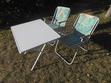 2 x DDR ALU Campingstuhl