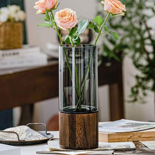 Blumenvase glas mit - blumenvase,