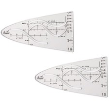 2 Stück Parabelschablone