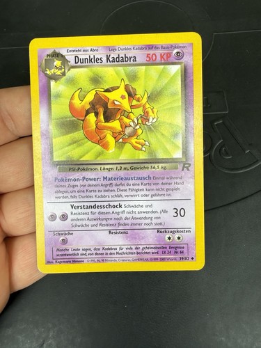 Pokémon karte dunkles kadabra - karte,