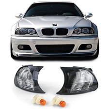 Blinker Schwarz Smoke Kristall Optik passend für 3er BMW E46 Coupe Cabrio 99-01