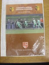 2017/2018 Alvechurch: Akademie