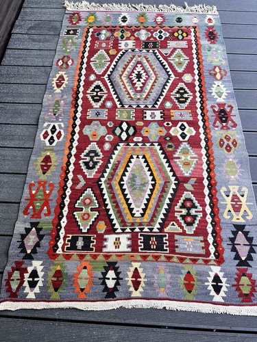 Kelim teppich 112 194 cm - teppich,