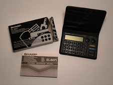Sharp EL-6071 Electronic Organizer mit OVP und Anleitung - Vintage 80er