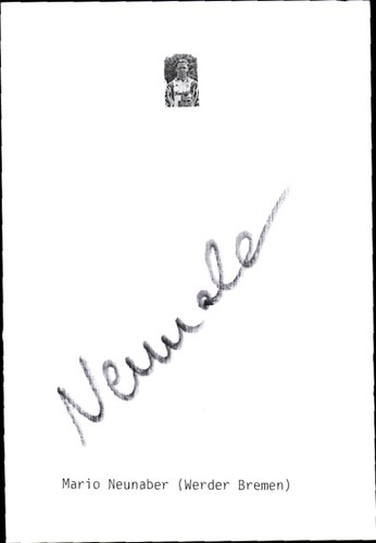 Autogramm fußballer mario - autogramm,