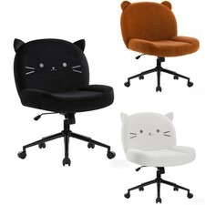 IWMH Lesesessel mit Rollen, Höhenverstellbar Drehstuhl ohne Armlehnen