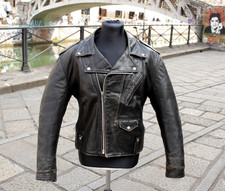 Herren lederjacke biker