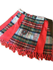 Jacadi Rock Faltenrock 8 Jahre Rot Karo 128 Schottenrock Wolle Quilt *N