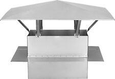 Schornsteinabdeckung Kaminabdeckung Kaminhaube mattierter Edelstahl