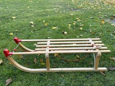 Holz Schlitten, Vintage, Gloco