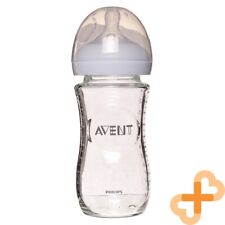 Philips AVENT Baby Fütterung Glas Flasche " Natur " 240ml Brustförmiger Nippel