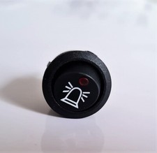 Mini Wippenschalter LED rot 12V/20A  Schalter Warnleuchte  Rundumkennleuchte