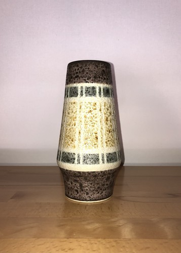 Mid century fat lava vase - mid,