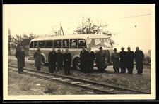 Foto-AK Bus mit Fahrgästen