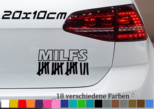 Milf hunting 20x10cm - , aufkleber