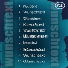 18cm Aufkleber eigener Text