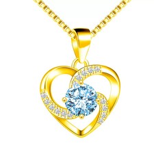 Damen Halskette Herz Gold