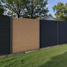 WPC Sichtschutz Anthrazit +