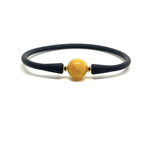 Bernstein armband rund - rund, natur
